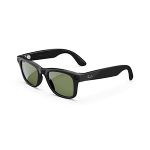 Ray-Ban Stories Wayfarer Facebook Smart Sunglasses Black / Green - NEW - RW4002