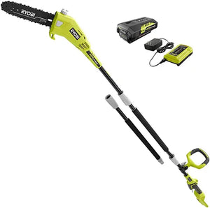 RYOBI Cordless Battery Pole Saw with 2.0 Ah Battery and Charger