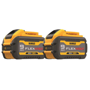 DEWALT FLEXVOLT 20V/60V MAX* Batteries, 9.0-Ah, 2-Pack (DCB609-2)