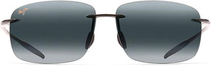 Maui Jim Breakwall HT422-11 Polarized Rimless Sunglasses - Transparent Smoke Grey