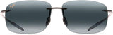 Maui Jim Breakwall HT422-11 Polarized Rimless Sunglasses - Transparent Smoke Grey