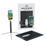 Golf Daddy Golf At Home No Ball Simulator Practice Mat Phone Stand Set - NEW