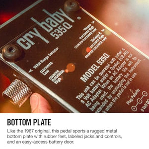 Jim Dunlop 535Q Crybaby Multi Wah Guitar Effects Pedal with Power Supply