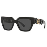 Versace Woman Sunglasses Black Frame, Dark Grey Lenses, 53MM