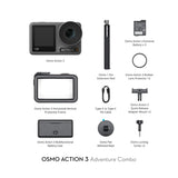 DJI Osmo Action 3 Adventure Combo Waterproof Action Camera - 3 Batteries in Combo