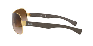 Ray Ban Shield Frame Sunglasses RB3471 00113 Arista 32mm - NEW