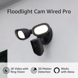 Ring Floodlight Cam Wired Pro 3D Motion Detection Security Camera (Dark Bronze)