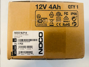 NOCO Lithium NLP14 Group 14 500A 12V 4Ah Lithium Powersport Battery - New Sealed