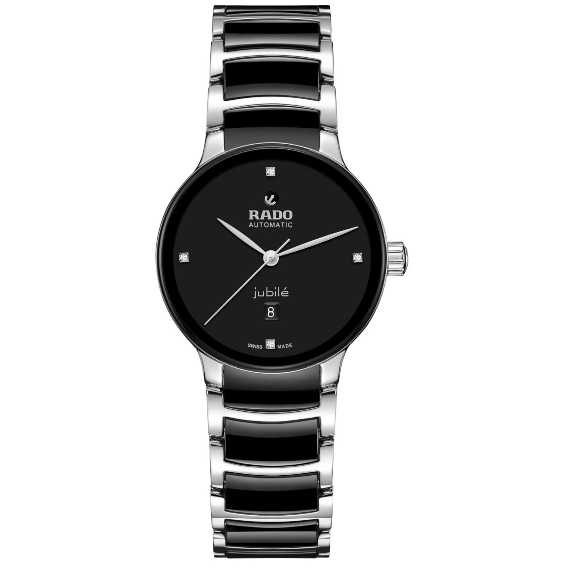 Rado Centrix Automatic Diamonds Unisex Black Dial Swiss Movement R30020712