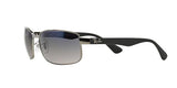 RAY-BAN RB3478 POLARIZED Sunglasses Silver/Blue Gradient 004/78 - NEW