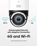 eufy 4G LTE Cam S330 4K Cellular Wireless Security Camera Solar + Sim (Box Damaged)