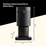 Fellow Opus Conical Burr Coffee Grinder - All Purpose Electric- Black Espresso