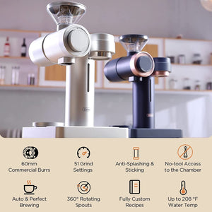 Gevi 4-in-1 Smart Pour-Over Coffee Machine SILVER GESCMA705-U