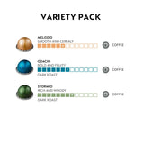 Nespresso Capsules Vertuo, Variety Pack, Medium and Dark Roast Coffee, 30 Count.