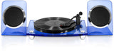 NEW Victrola Modern Acrylic Turntable & Wireless Speakers - Blue