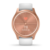 Garmin Vívomove Style - Rose Gold/White Silicone Band 010-02240-00
