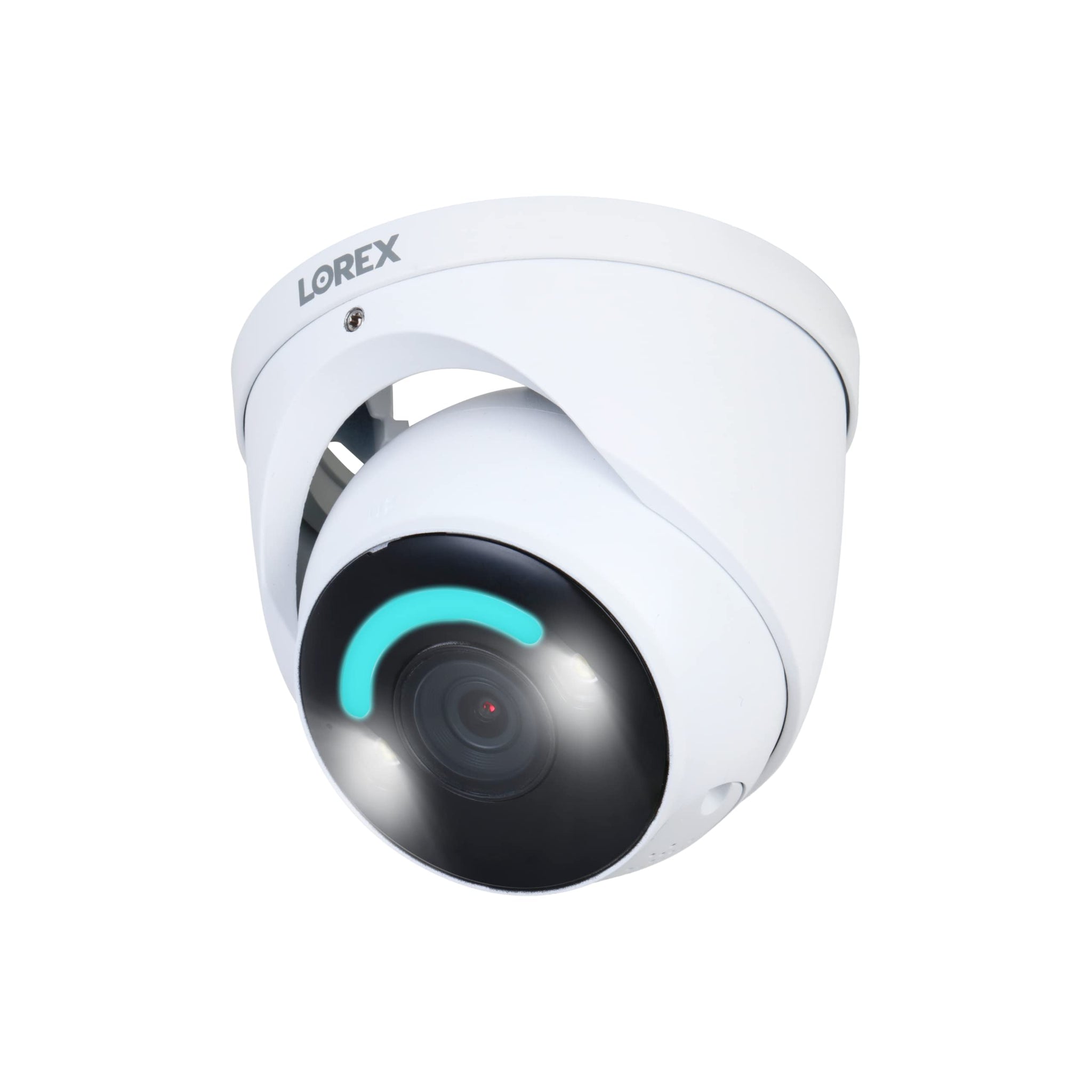 Lorex 4K Wired Dome Security Camera Smart Security Lighting 2-Way Audio E896DD