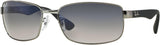 RAY-BAN RB3478 POLARIZED Sunglasses Silver/Blue Gradient 004/78 - NEW