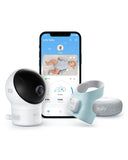 eufy S340 Smart Sock Baby Monitor 2K Camera Track Sleep/Heart Rate/Cry Detection