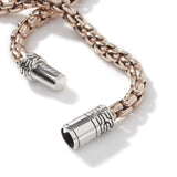 John Hardy Classic Chain 4 mm. Bracelet on Bronze Box Chain Silver/Bronze MD - NWT