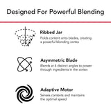 KitchenAid K400 Variable Speed Blender with Tamper in Matte Black - KSB4028