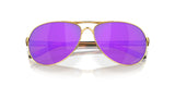 Oakley OO4079 Feedback Aviator Sunglasses Gold/Prizm Violet POLARIZED 59mm