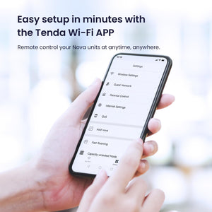 Tenda Nova Mesh WiFi System Covers Up To 6,000 Sq.Ft - 3 Pack - AC1200