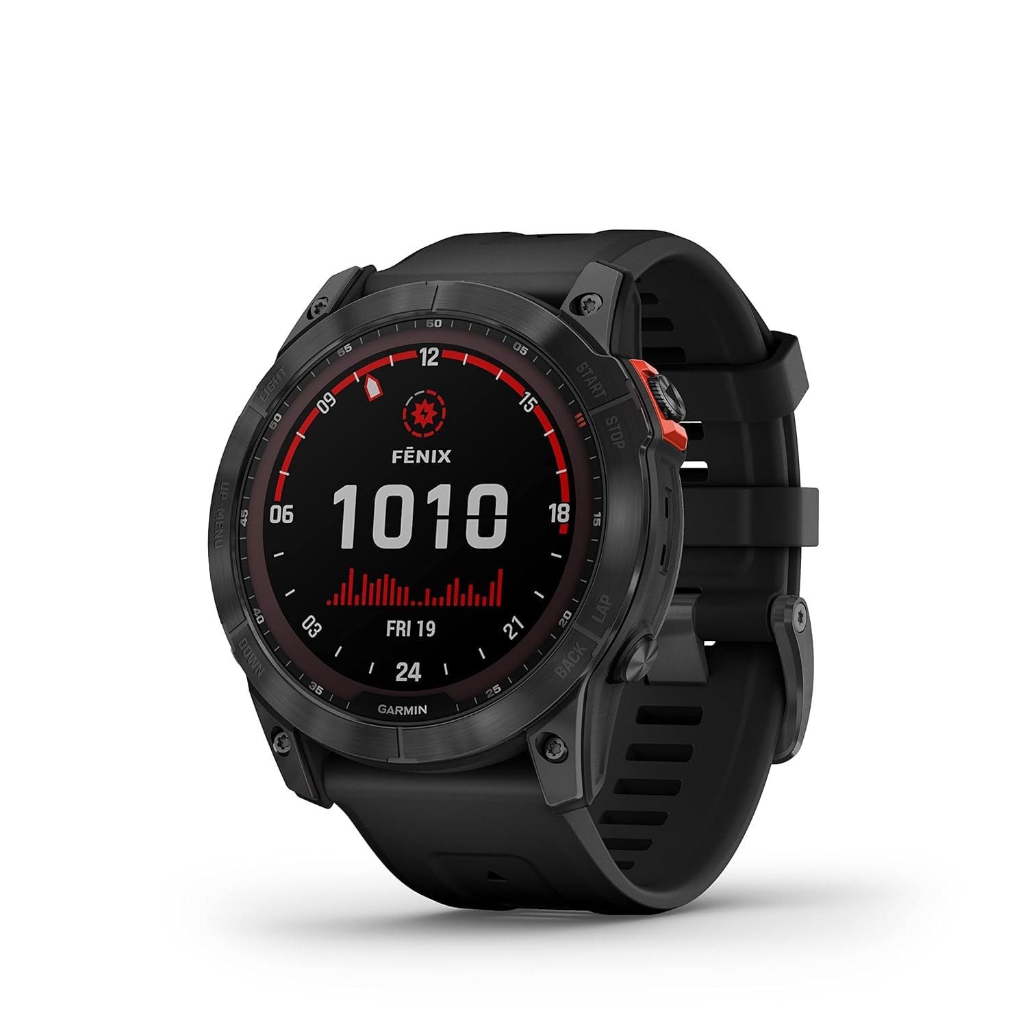 Garmin Fenix 7X Solar Multisport GPS Watch, Slate Grey with Black Band - Open Box
