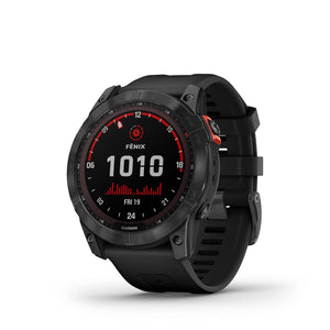 Garmin Fenix 7X Solar Multisport GPS Watch, Slate Grey with Black Band - Open Box