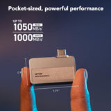 1TB Lexar Professional Go Portable SSD iPhone 15/16 ONLY 1050MB/s USB 3.2 - NEW