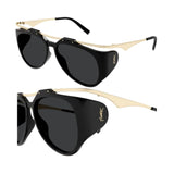 SAINT LAURENT SL M137 / F AMELIA Floating Aviator Sunglasses - NEW