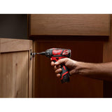 Milwaukee 2401-22 M12 1/4" Hex Cordless Screwdriver, (2x) Cp 1.5 Batteries, M12