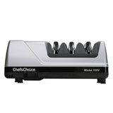 Chef’sChoice 15XV EdgeSelect Professional Electric Knife Sharpener with 100-Percent Diamond Abrasives and Precision Angle Guides for Straight Edge and Serrated Knives, 3-Stage, Gray