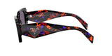 Prada SYMBOLE PR 08YS Orange Havana / Dark Violet Sunglasses - NEW