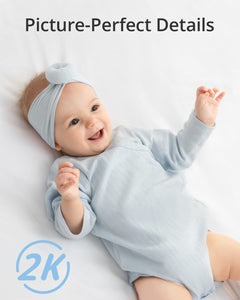 eufy Wi-Fi Baby Monitor 2K Security Camera Noise&Temperature Detect Night Vision