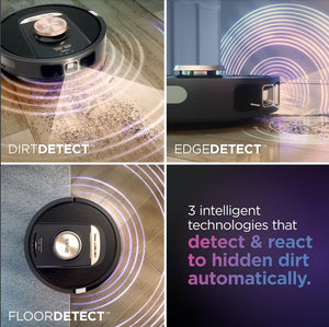 Shark RV2820AE Detect Pro Self-Empty Robot Vacuum with Bagless, 60-Day Capacity
