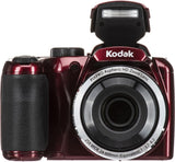 Kodak PIXPRO AZ252-RD Astro Zoom 16MP 25x Red Digital Camera - Bundle