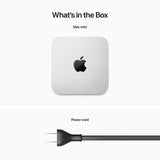 Apple Mac Mini Desktop Computer, M2 Chip with 8-Core CPU and 10-Core GPU, Early 2023, - 16GB, 256GB SSD