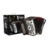 Hohner Panther 3100GB G/C/F 3-Row Diatonic Accordion - Black