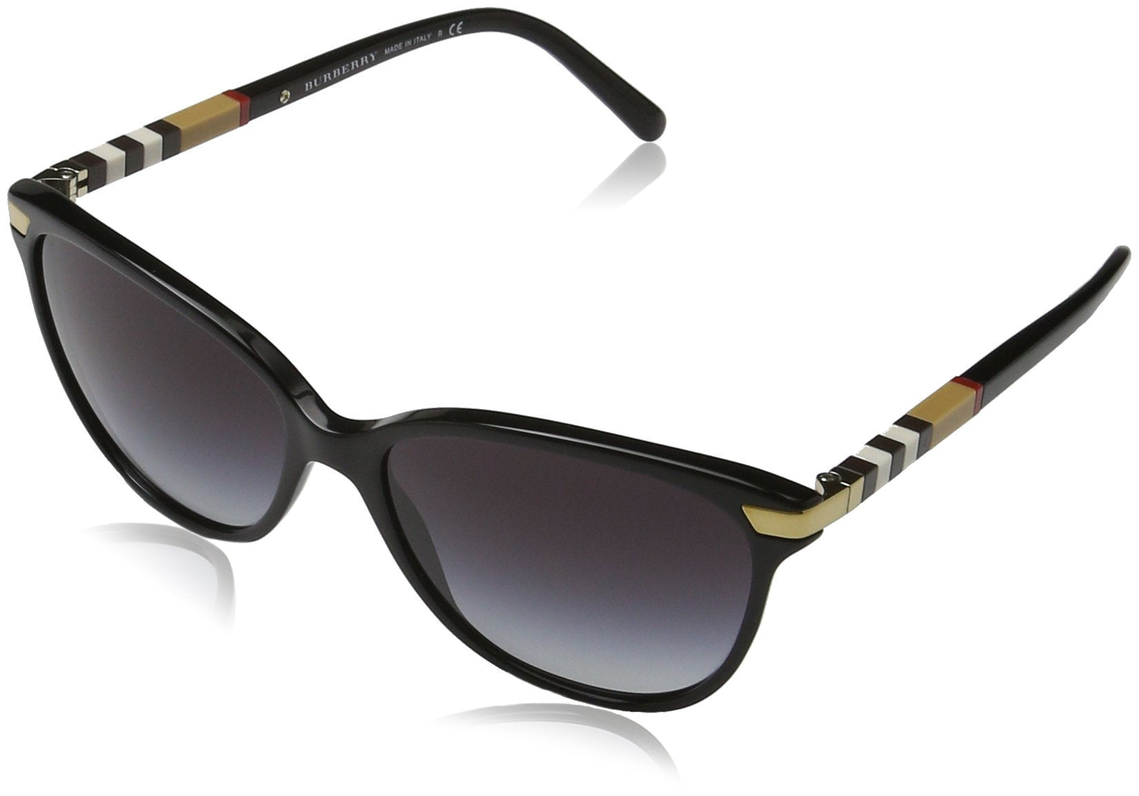 BURBERRY BE4216 30018G Black Gray Gradient 57 mm Cat-Eye Sunglasses