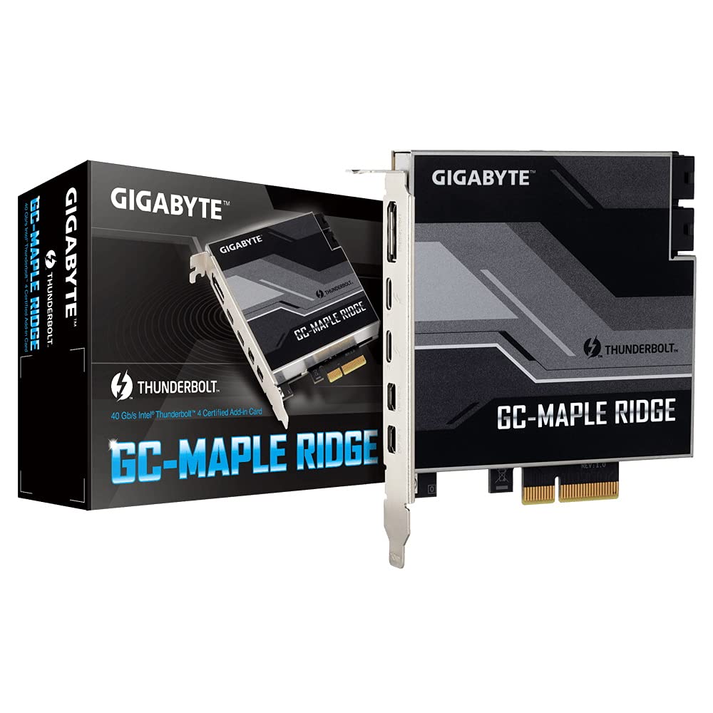 Gigabyte GC-MAPLE Ridge Thunderbolt 4 PCI-Ex4 add Card USB Type-C Display NEW