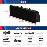 XTRONS 12.3 Inch Android 14 Car Stereo for BMW F10/F11 (2013-2016) NBT System, IPS Touch Screen 4+64GB Global 4G Car Radio GPS Navigation Support Wireless Car Play Android Auto