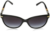 BURBERRY BE4216 30018G Black Gray Gradient 57 mm Cat-Eye Sunglasses