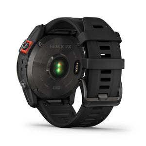 Garmin Fenix 7X Solar Multisport GPS Watch, Slate Grey with Black Band - Open Box