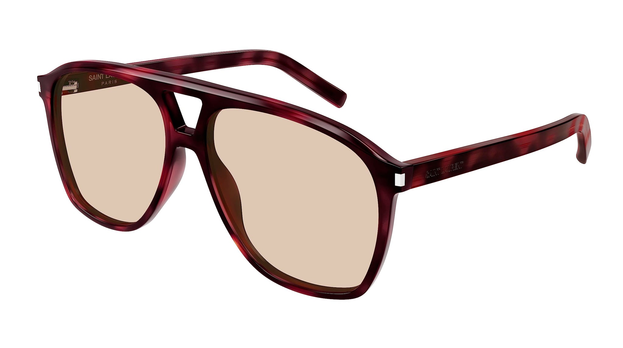 Saint Laurent SL 596 Dune Aviator Sunglasses - Havana Brown