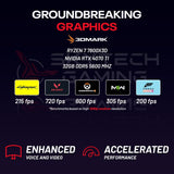 Skytech Gaming PC Ryzen 7 7800X3D NVIDIA RTX4070Ti Super 16GB 1TB SSD 32GB Ram