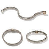 John Hardy Icon Dot Bracelet - 18K Gold and Silver - 6.5mm & 7.5 in - NEW