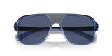 DOLCE & GABBANA DG6134 325880 Transparent Blue Square Men's 57 mm Sunglasses