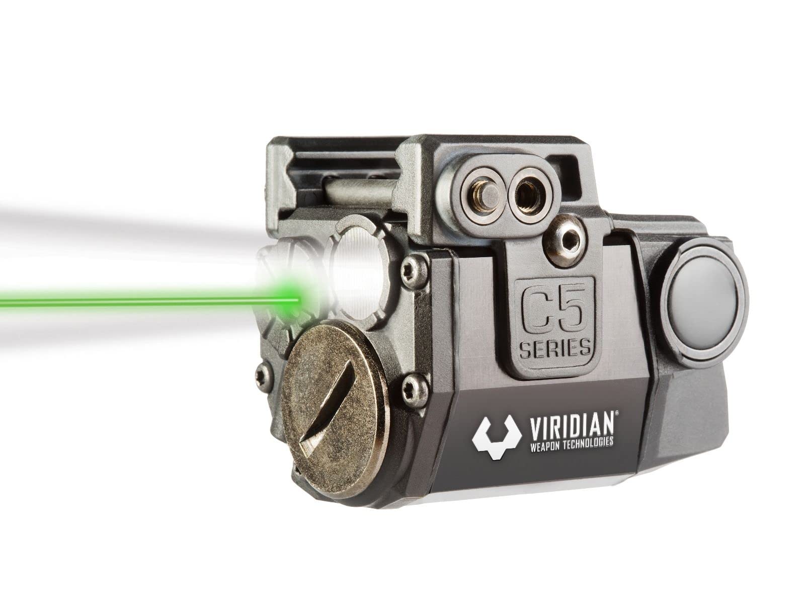 Viridian C5L Green Laser Sight & Tactical Light Class 3R ≤5mW / Instant On / Black
