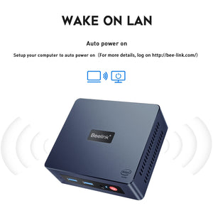 Beelink Mini S Intel 11th Gen N5095 @ 2.9GHz Mini PC 8GB RAM 256GB SSD
